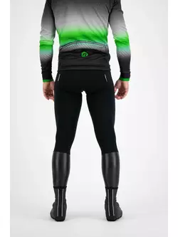 ROGELLI HALO pánske ľahko zateplené cyklistické nohavice s gélovými vložkami, čierne