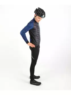 ROGELLI NERO pánske zateplené cyklistické nohavice so šľapkami, čierne