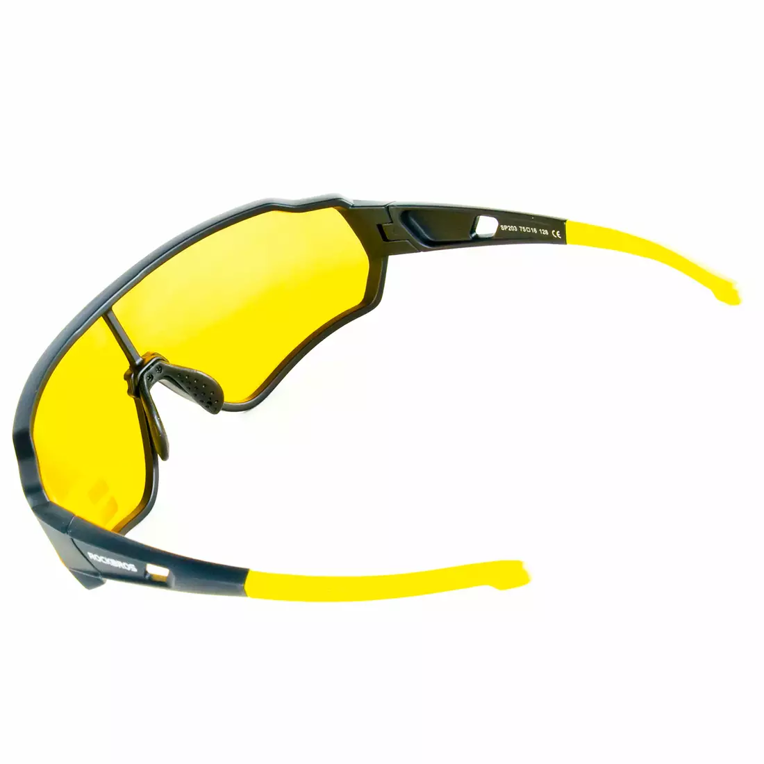 Rockbros 10164 Polarizované športové cyklistické okuliare, čierne a žlté