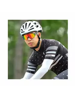 Rockbros 10171 Polarizované cyklistické / športové okuliare, čierne a sivé