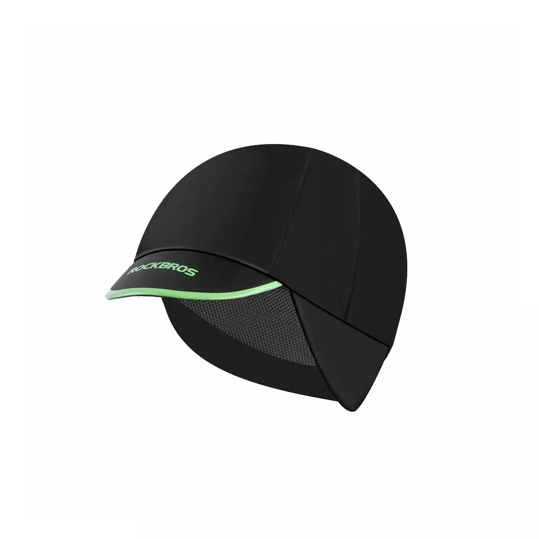 Rockbros čiapka na cyklistickú prilbu so šiltom, izolovaná čierna YPP001