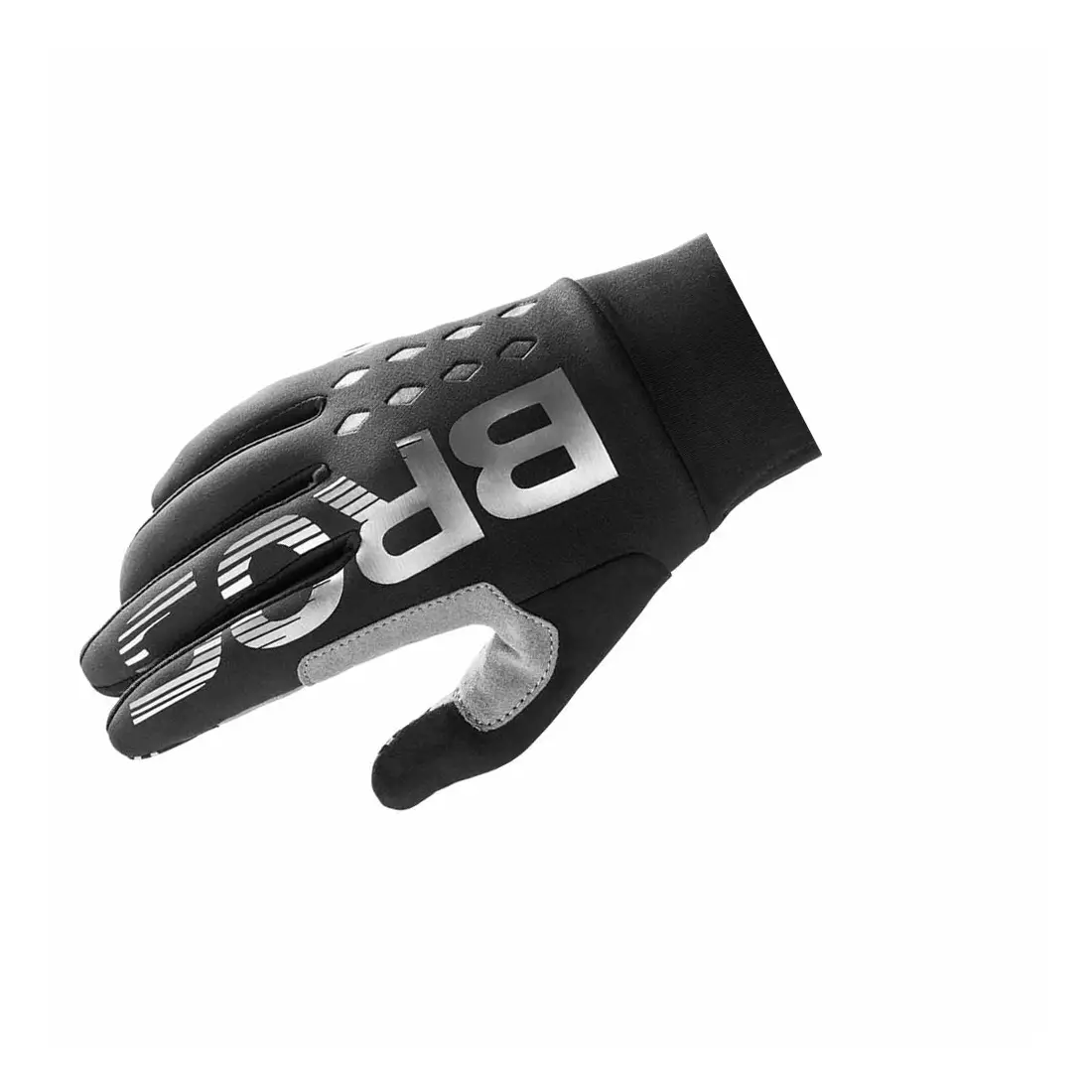 Rockbros jesenné zateplené cyklistické rukavice, čierne S209BK