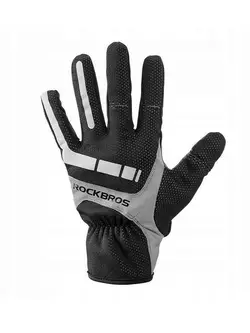 Rockbros prechodné cyklistické rukavice, membrány, čierne a šedé S173BGR