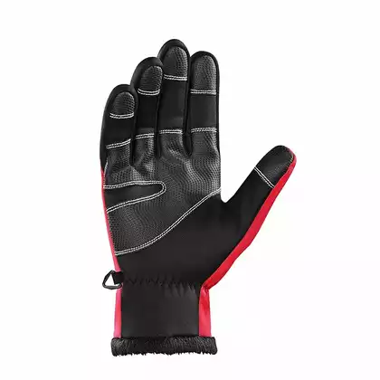 Rockbros zimné cyklistické rukavice softshell Červená S091-1R