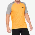 100% CELIUM pánsky cyklistický dres, orange grey 