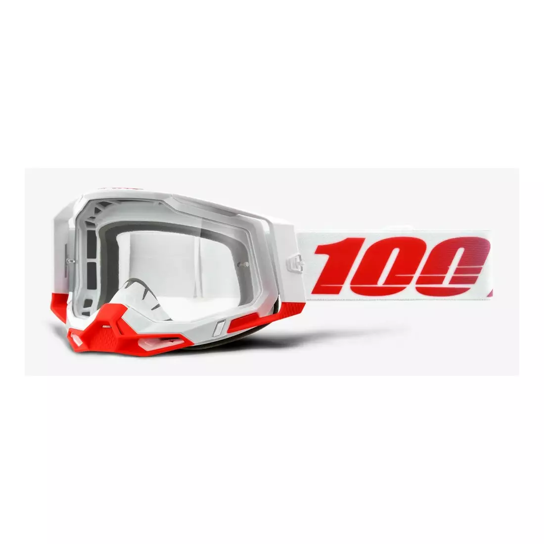 100% Cyklistické okuliare RACECRAFT 2 (číre Anti-Fog sklá, LT 88%-92% + 10 viečok) st-kith STO-50121-101-14
