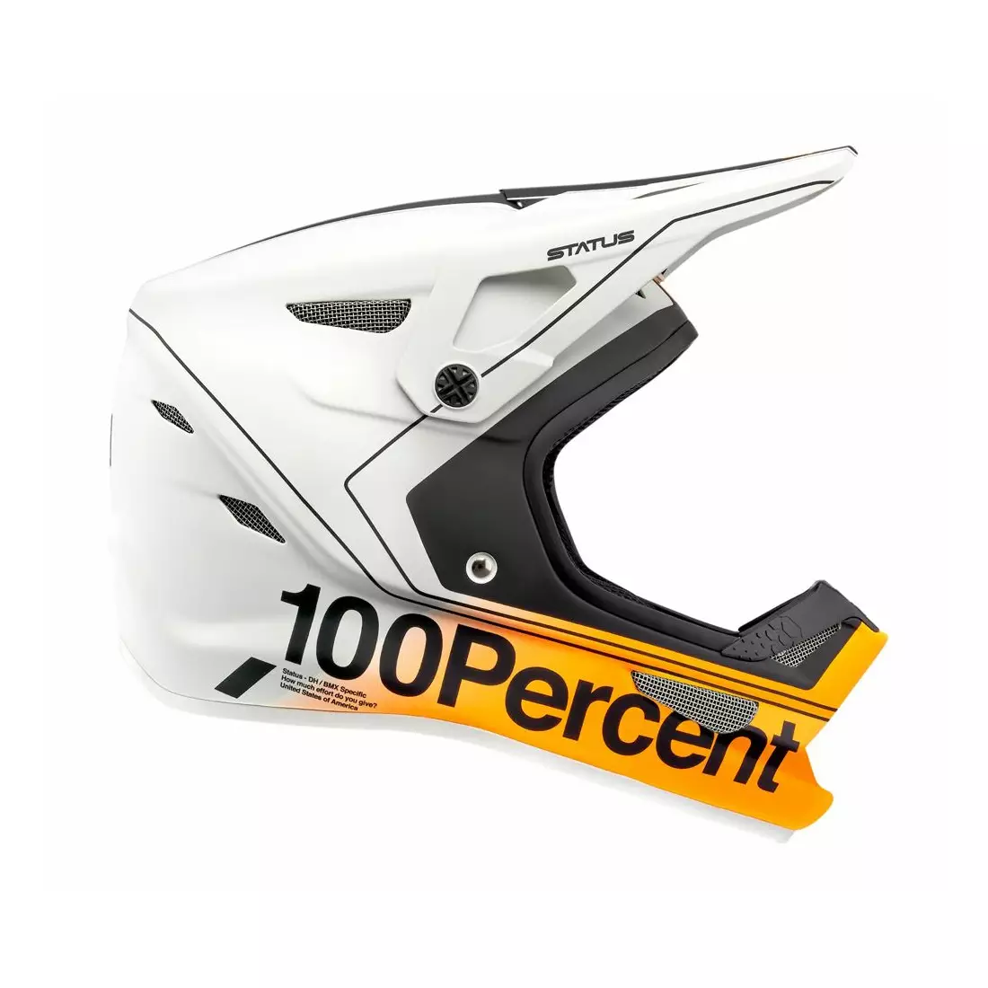 100% cyklistická prilba full face STATUS DH/BMX carby silver STO-80010-465-14