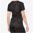 100% dámske športové tričko AIRMATIC black floral 