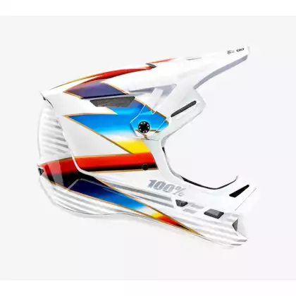 100% kask rowerowy full face AIRCRAFT COMPOSITE knox white STO-80004-460-09