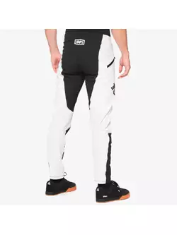 100% pánske cyklistické nohavice R-CORE X čierna a biela