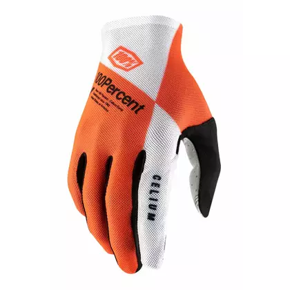100% pánske cyklistické rukavice CELIUM fluo orange white STO-10005-444-12
