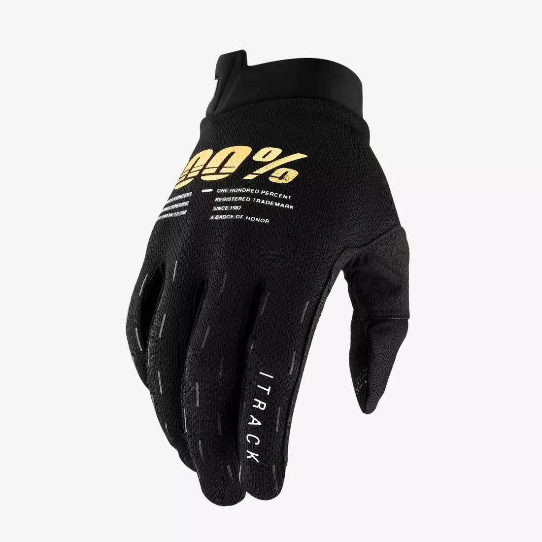 100% pánske cyklistické rukavice ITRACK black STO-10015-001-12