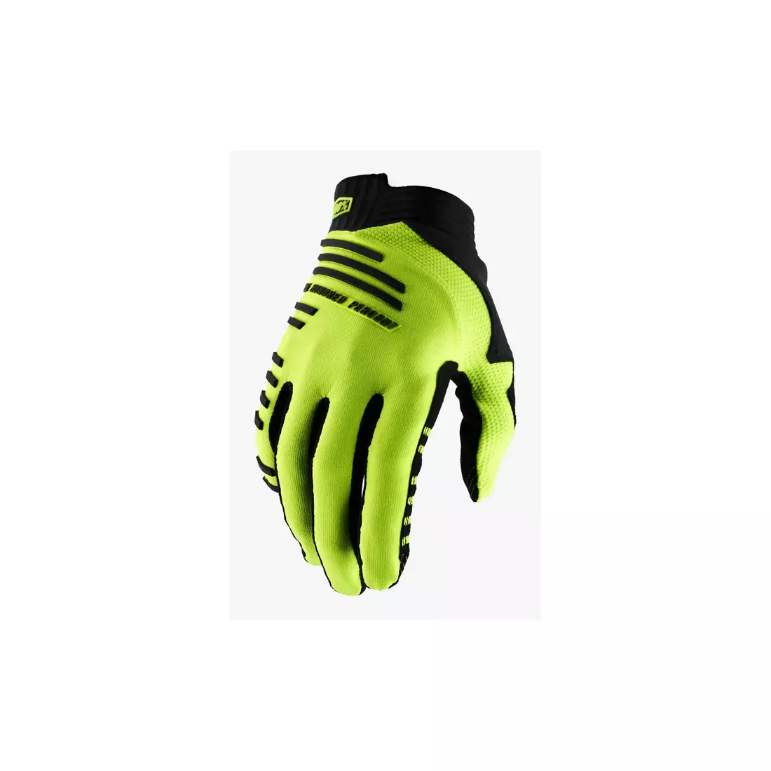 100% pánske cyklistické rukavice R-CORE fluo yellow STO-10017-004-12