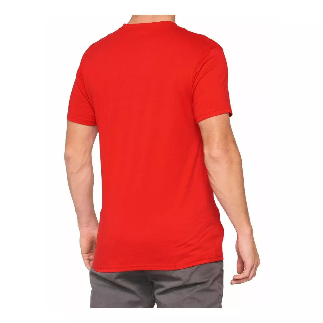 100% pánske športové tričko s krátkym rukávom TILLER red 