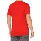 100% pánske športové tričko s krátkym rukávom TILLER red 