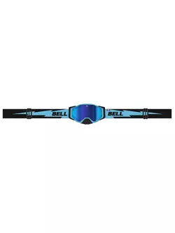 BELL okuliare na bicykel BREAKER Bolt Matte Black/Blue (REFLEX REVO BLUE MIRROR - SMOKE TINT) BEL-7122856