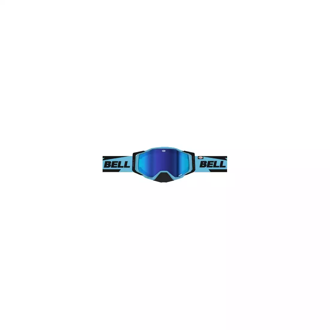 BELL okuliare na bicykel BREAKER Bolt Matte Black/Blue (REFLEX REVO BLUE MIRROR - SMOKE TINT) BEL-7122856