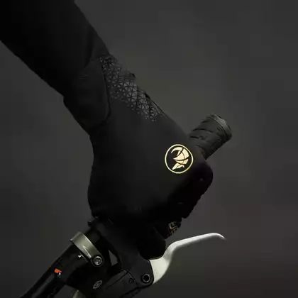CHIBA Tenké cyklistické rukavice, BIOXCELL LIGHT WINTER čierna 3160120