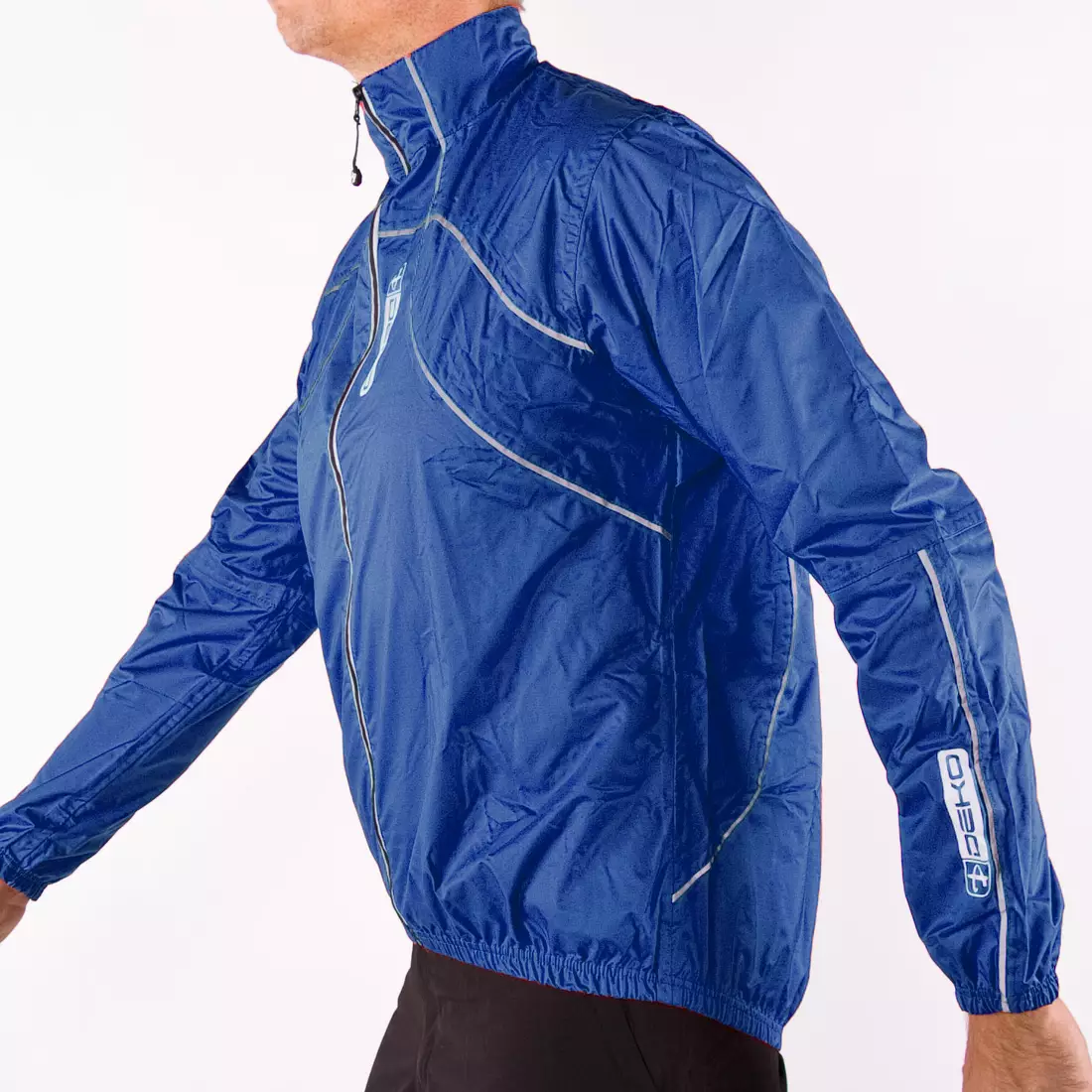 DEKO J1 cyklistická bunda odolná voči dažďu, modrá