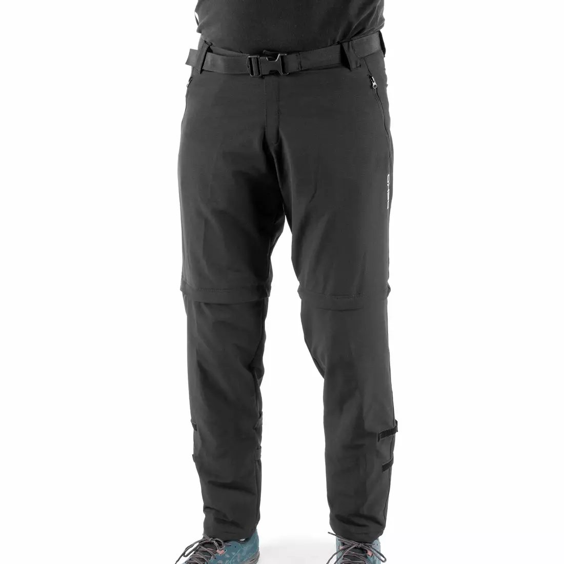 DEKO STR-M-001 pánske cyklistické nohavice s odopínateľnými nohami, čierne