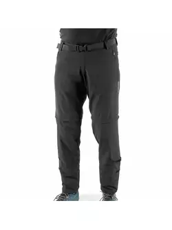 DEKO STR-M-001 pánske cyklistické nohavice s odopínateľnými nohami, čierne