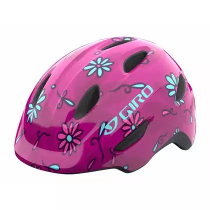 GIRO detská/juniorská cyklistická prilba SCAMP INTEGRATED MIPS pink street daisies GR-7129865