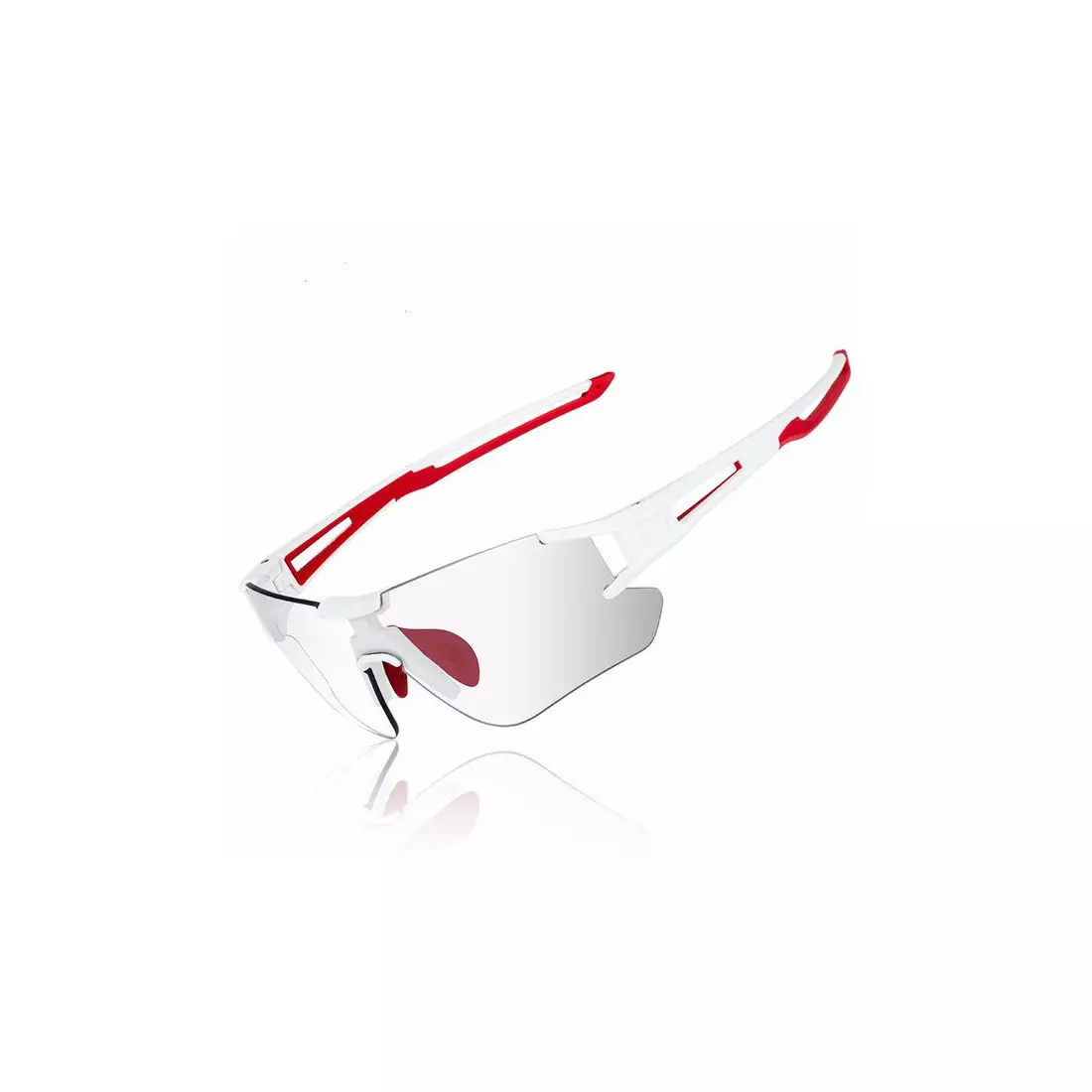 Rockbros 10126 cyklistické / športové okuliare s fotochromatickými bielo-červenými sklami