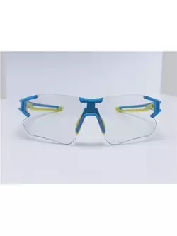 Rockbros 10127 cyklistické / športové okuliare s fotochromatickou modro-zelenou farbou
