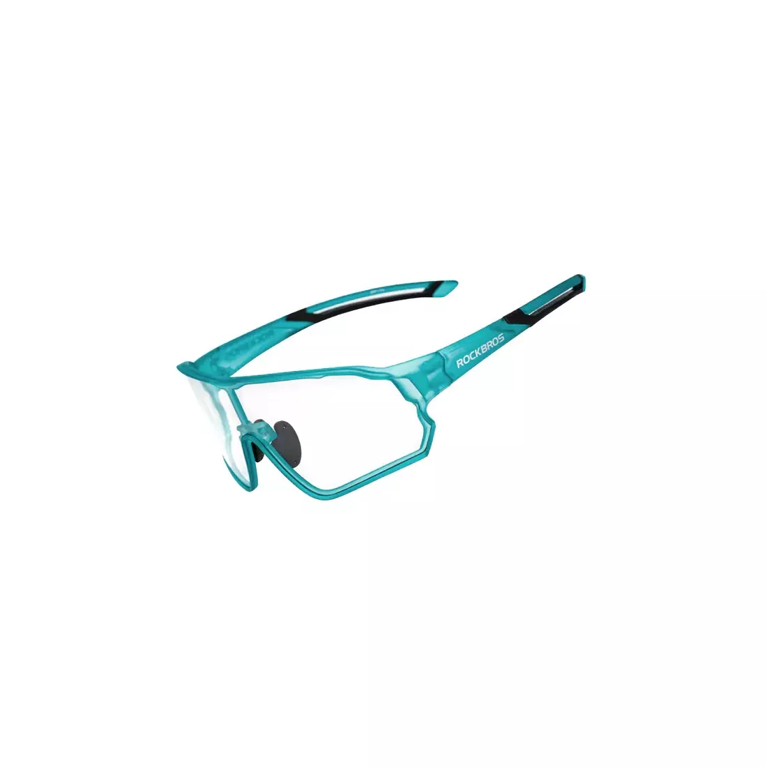 Rockbros 10136 cyklistické / športové okuliare s fotochromatickou tyrkysovou farbou