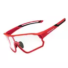 Rockbros 10137 cyklistické / športové okuliare s fotochromatickou červenou farbou
