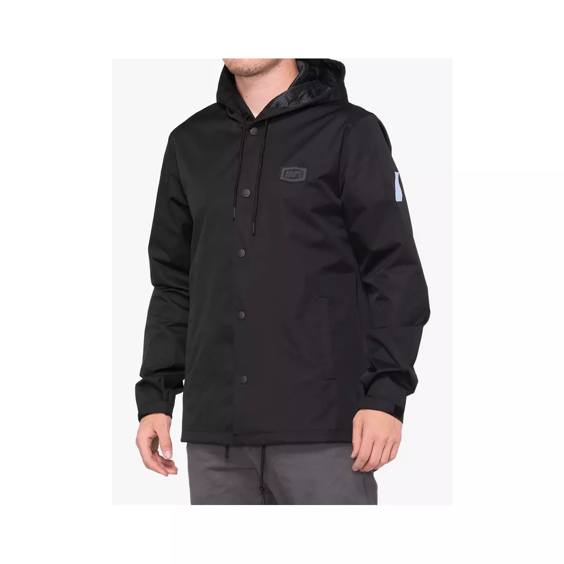 100% pánska bunda do dažďa APACHE Hooded Snap Jacket STO-39006-001-11