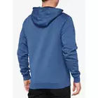 100% pánska mikina s kapucňou BURST Hooded Pullover Sweatshirt federal blue STO-36039-400-11