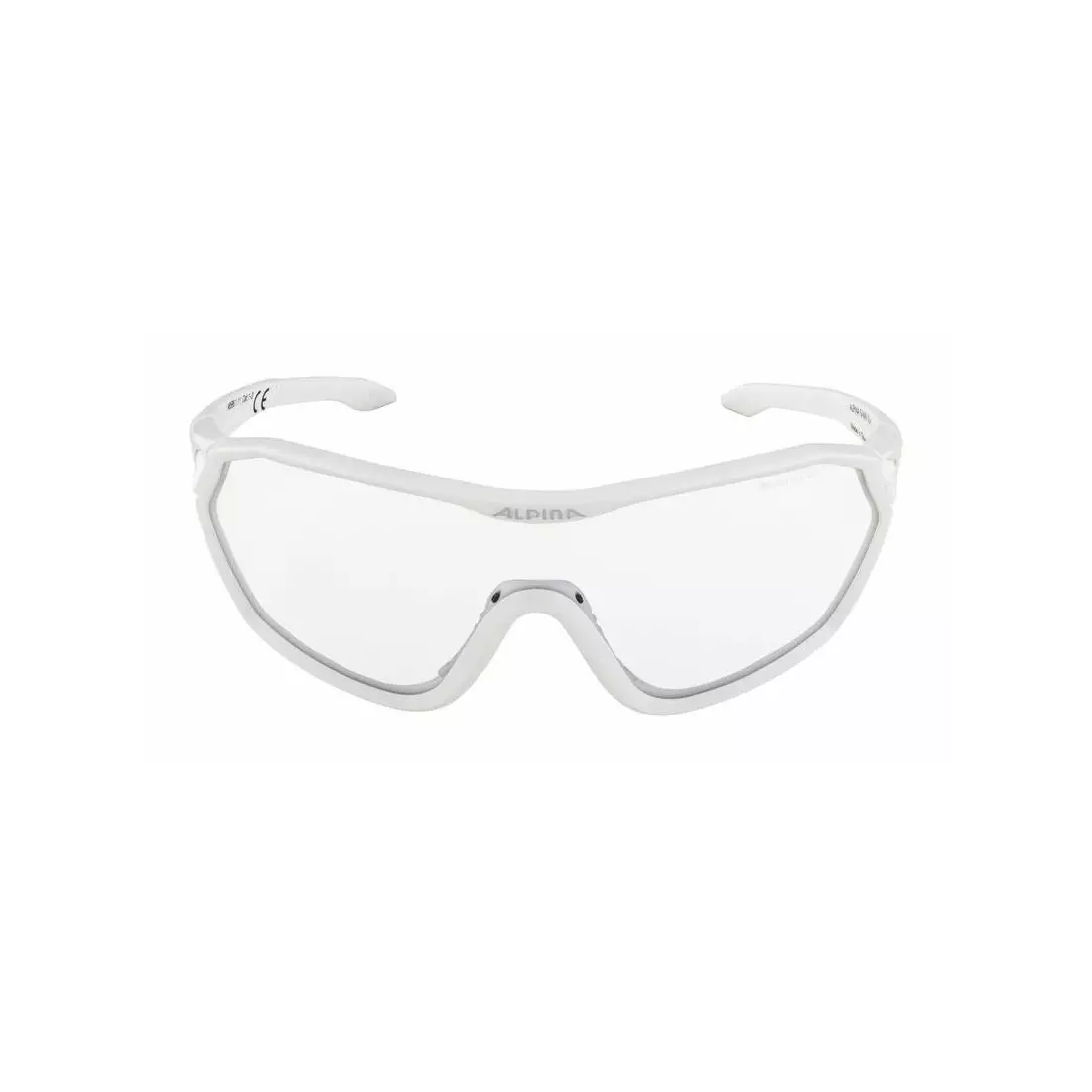 ALPINA S-WAY VL Fotochromatické športové okuliare, white matt