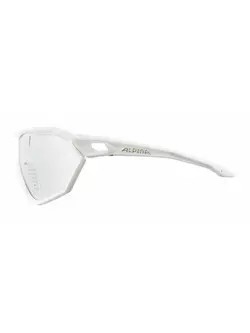 ALPINA S-WAY VL Fotochromatické športové okuliare, white matt