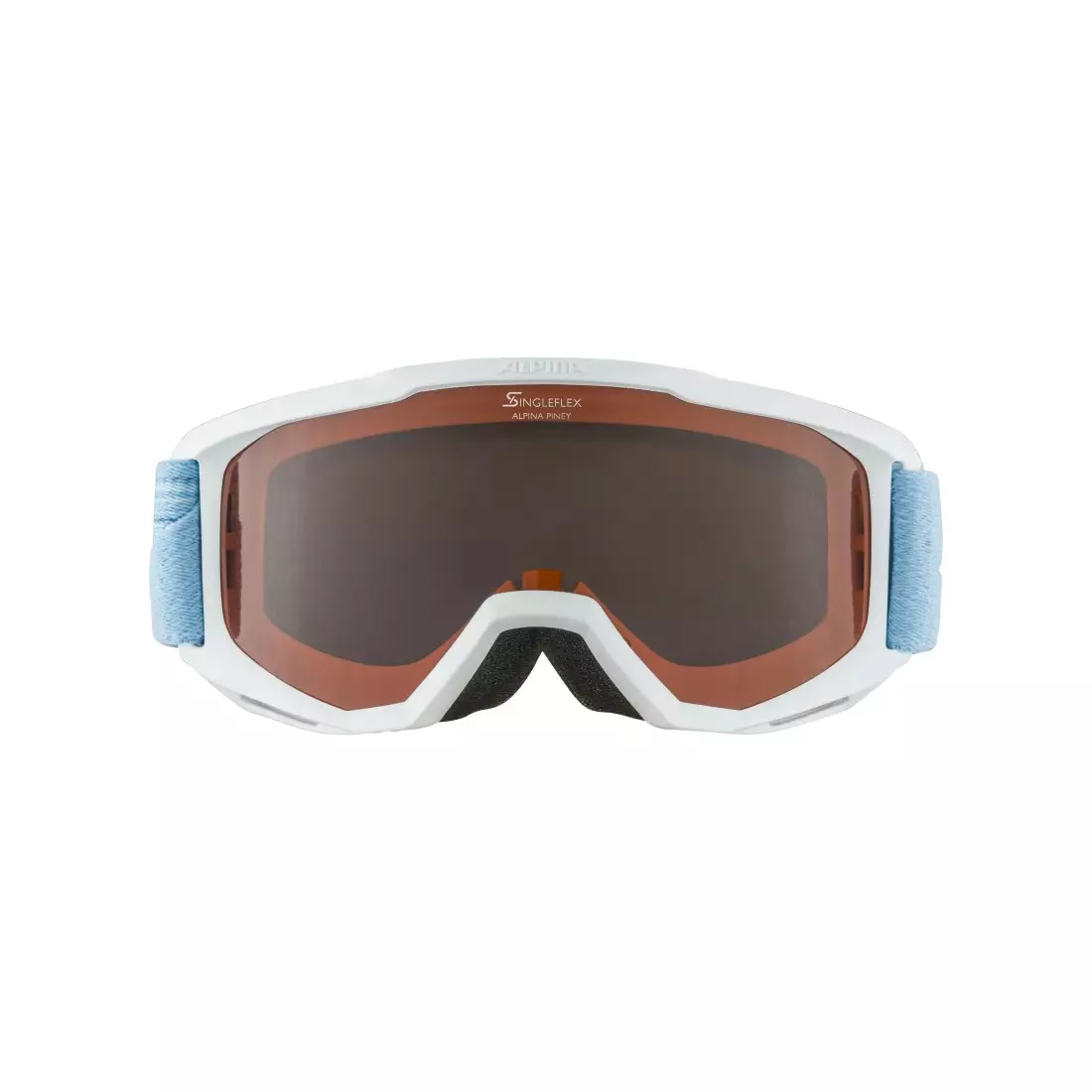 ALPINA lyžiarske / snowboardové okuliare JUNIOR PINEY SH white-skyblue A7268412