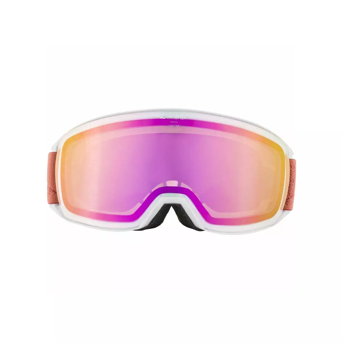 ALPINA lyžiarske/snowboardové okuliare M40 NAKISKA HM bielo-koralové A7280812