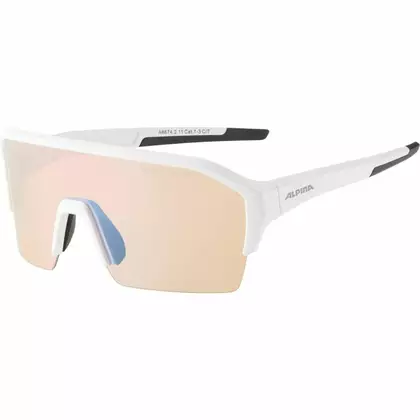 ALPINA športové okuliare RAM HR HVLM+ BLUE MIRROR S1-3 white matt A8674211