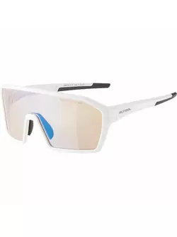 ALPINA športové okuliare RAM HVLM+ BLUE MIRROR S1-3 white matt A8672011