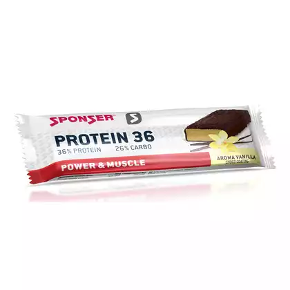 Baton proteinowy SPONSER PROTEIN 36 BAR waniliowy (pudełko 25szt x 50g) (NEW)SPN-80-470