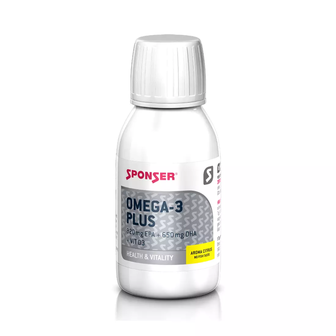 Doplnok SPONSER OMEGA-3 PLUS CITRUS s vtipom. D3 150 ml