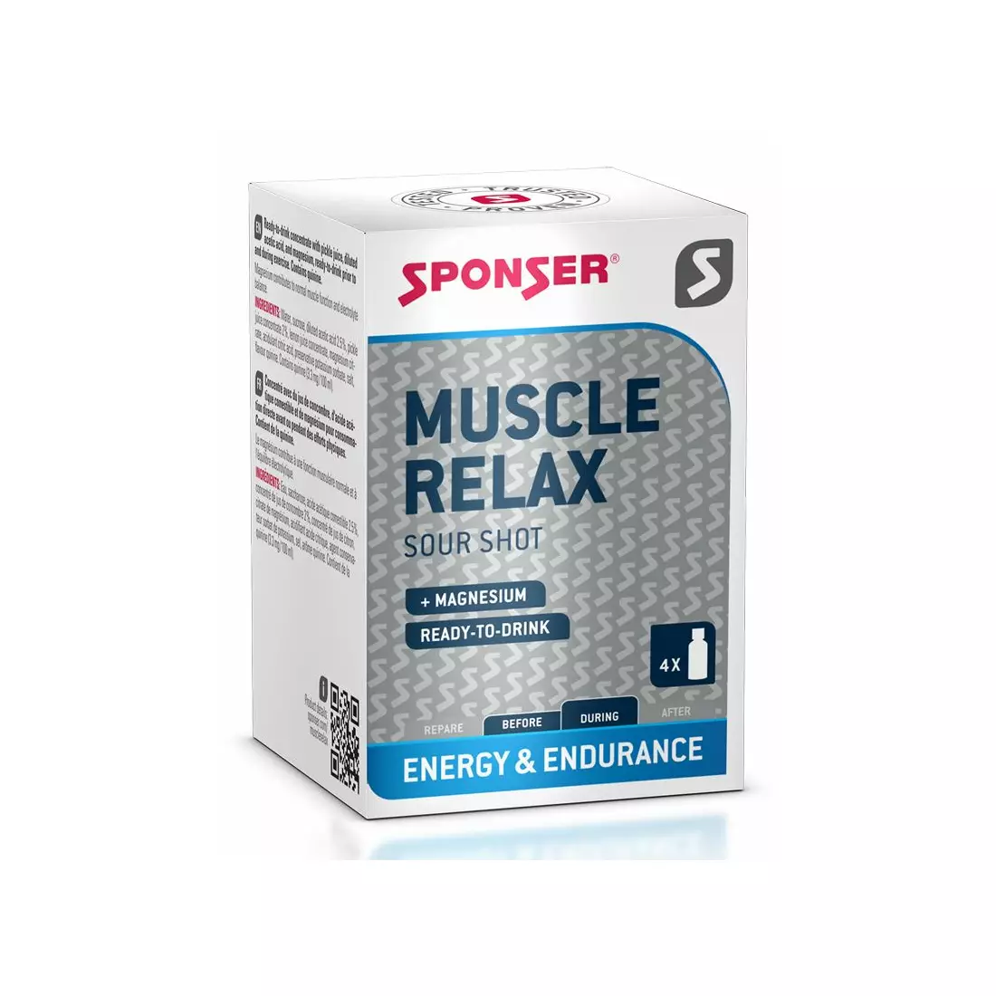 Doplnok pre svalové kŕče SPONSER MUSCLE RELAX vo fľašiach (krabička 4 x 30ml)