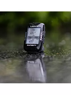 LEZYNE Počítadlo bicyklov SUPER PRO GPS HRSC LOADED (srdcový pás + snímač rýchlosti/kadencie v cene)  LZN-1-GPS-SPR-V404-HS