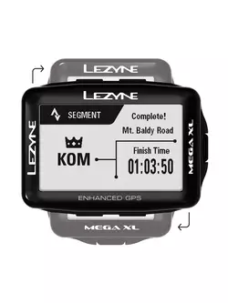 Počítadlo bicyklov LEZYNE MEGA XL GPS HRSC Loaded (srdcový pás + snímač rýchlosti/kadencie v cene) 