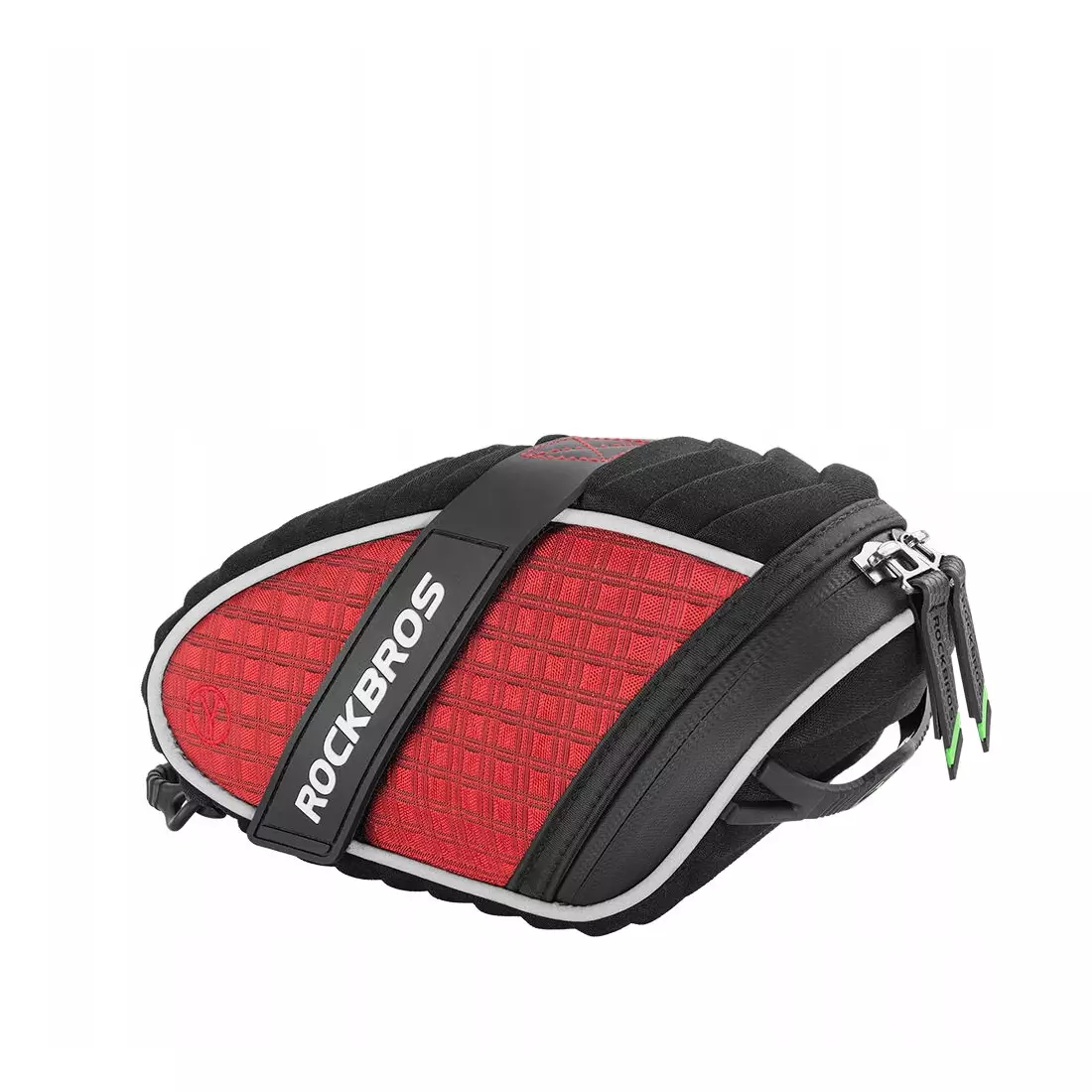 Rockbros Sedlová taška na bicykel na suchý zips, červená C16-R
