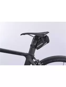 Rockbros Sedlová taška na bicykel na suchý zips, čierna C28-1
