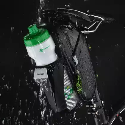 Rockbros Sedlová taška na bicykel na suchý zips, čierna C7-1