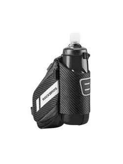 Rockbros sedlová taška na bicykel s klipom s držiakom na fľašu, čierna C32BK