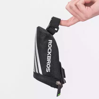 Rockbros cyklistická sedlová taška s klipom, čierna C28BK