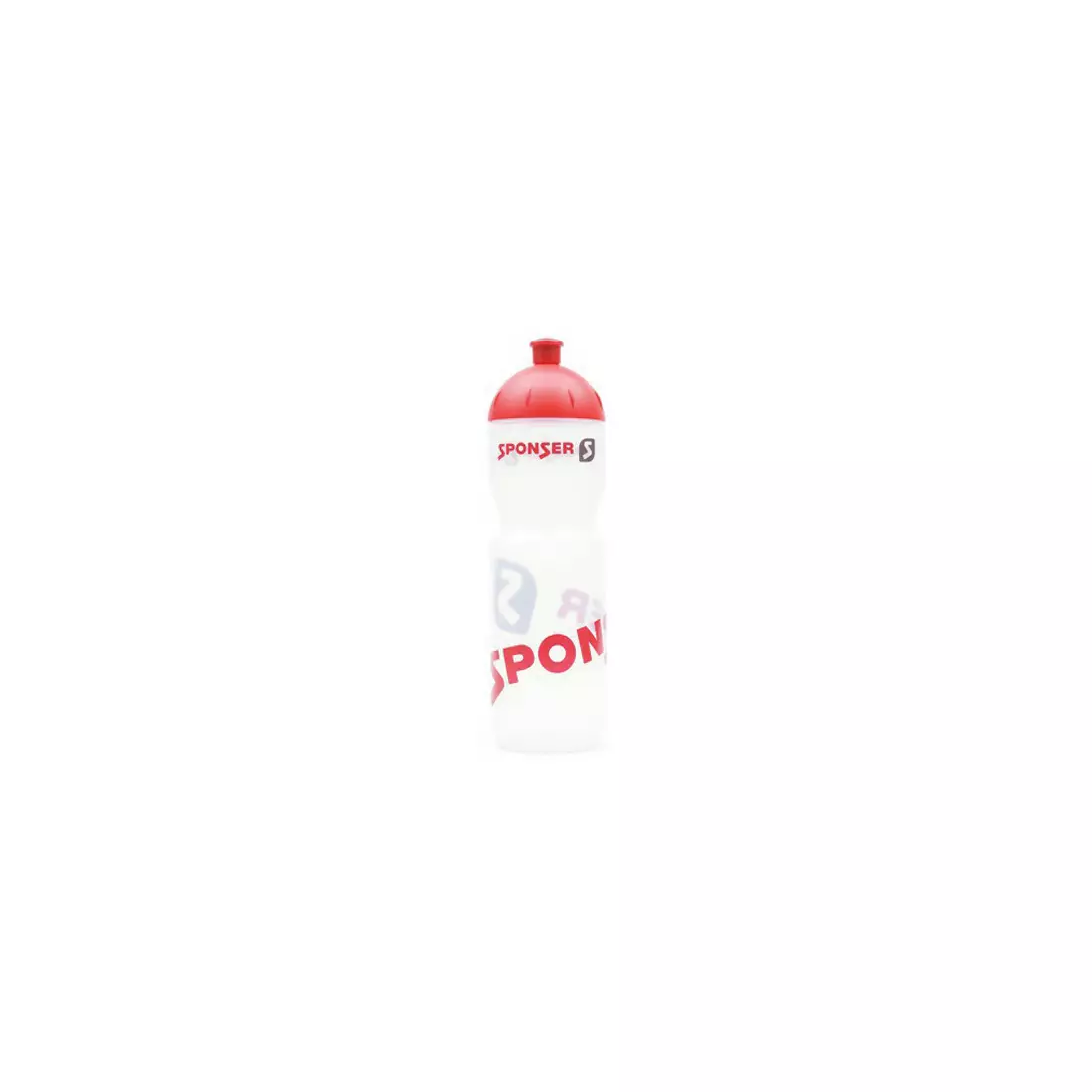 SPONSER fľaša na vodu s bicyklom FARBIG 750 ml transparent pink