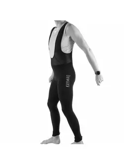 [Set] KAYMAQ zateplené nohavice s náprsenkou bez vypchávok CHAOS + DEKO cyklistické boxerky s podložkou 3D GEL